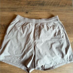 lululemon athletica Men's Light Taupe Athletic Shorts
